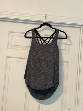 lululemon athletica Heathered Gray Strappy-Back Tank